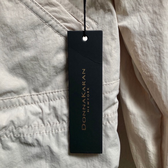 Donna Karan Drawstring Jacket in Stone - Picture 11 of 16
